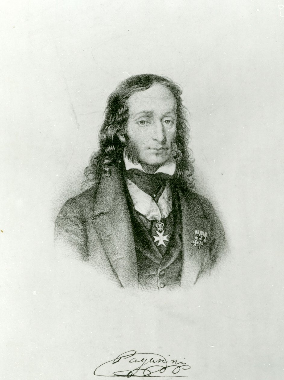 Niccolo Paganini (1782-1840) af Unbekannt Unbekannt