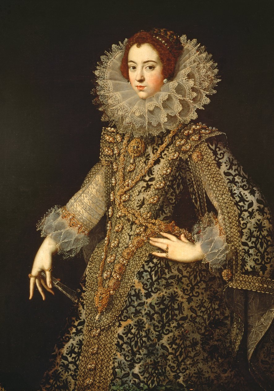 Portræt af Isabel af Bourbon, hustru til Philip IV (1605-65) af Unbekannt Unbekannt