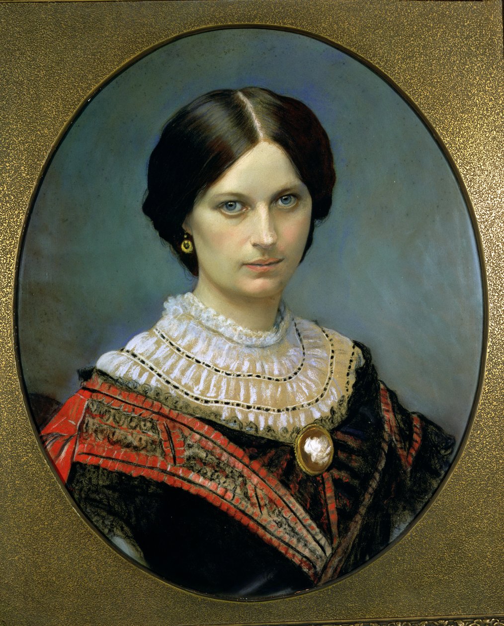 Portræt af Theodosia Ogilvie, 1859 (pastel) af Unbekannt Unbekannt
