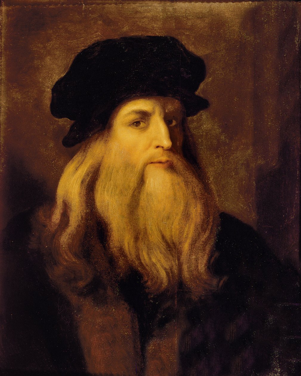 Portræt af en mand, formodet at være Leonardo da Vinci af Unbekannt Unbekannt