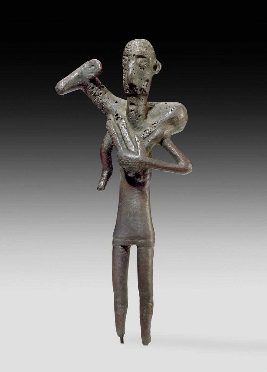 Hyrdefigur, sardinsk (bronze) (for bagside se 419816) af Unbekannt Unbekannt