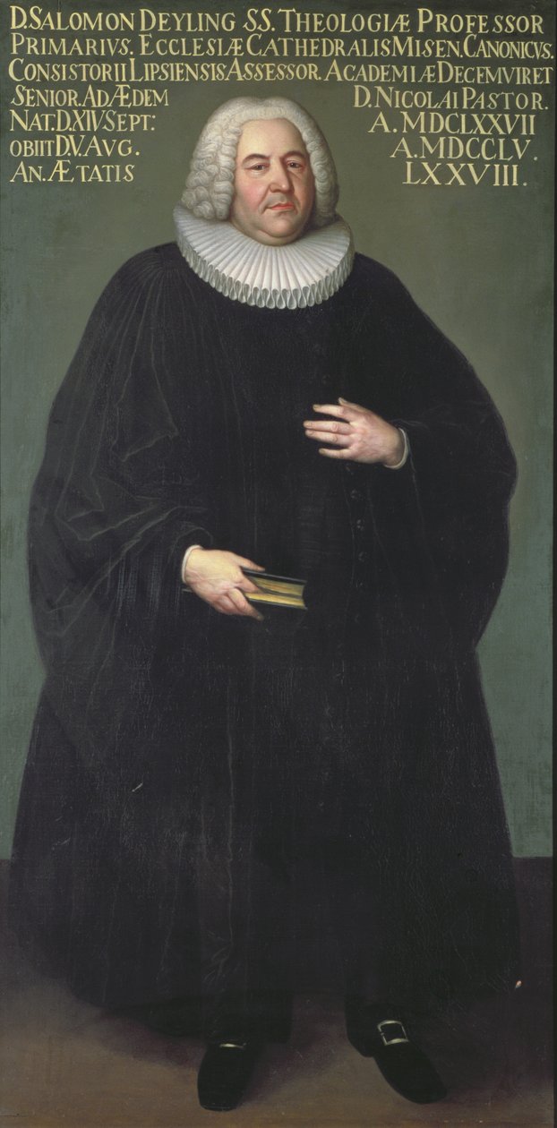 Superintendent Salomon Deyling (1677-1755), en teolog fra Leipzig af Unbekannt Unbekannt