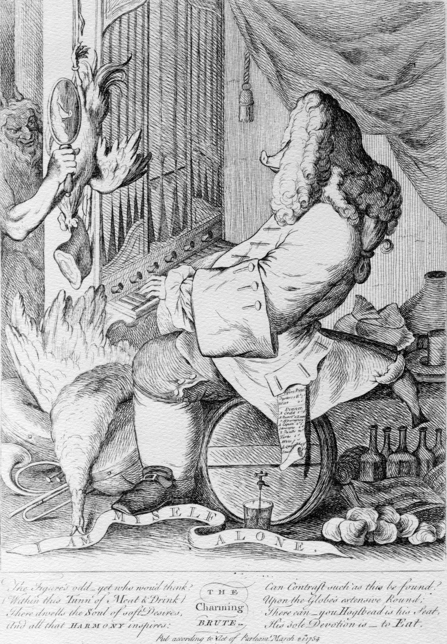 "Den charmerende brutale", 1754 af Unbekannt Unbekannt