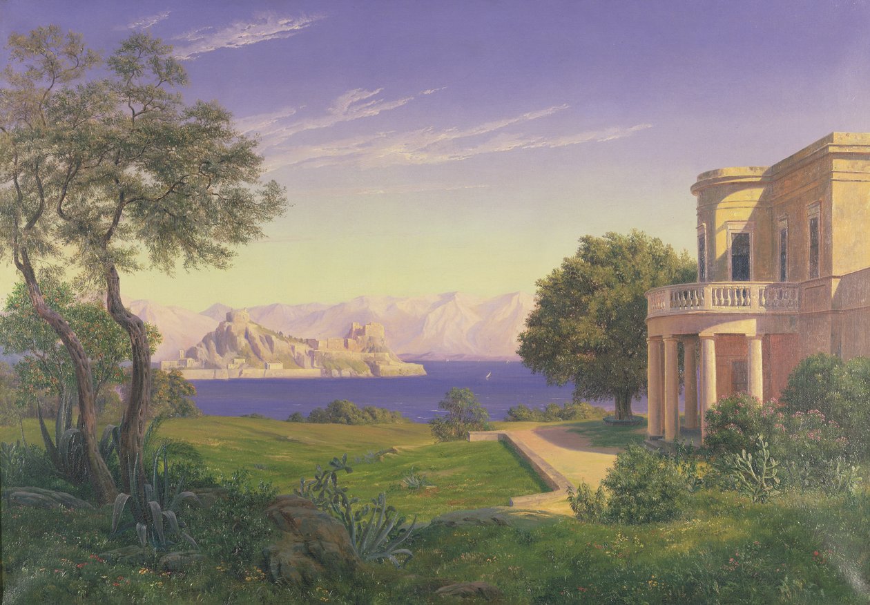 Villa med udsigt over Capri af Unbekannt Unbekannt