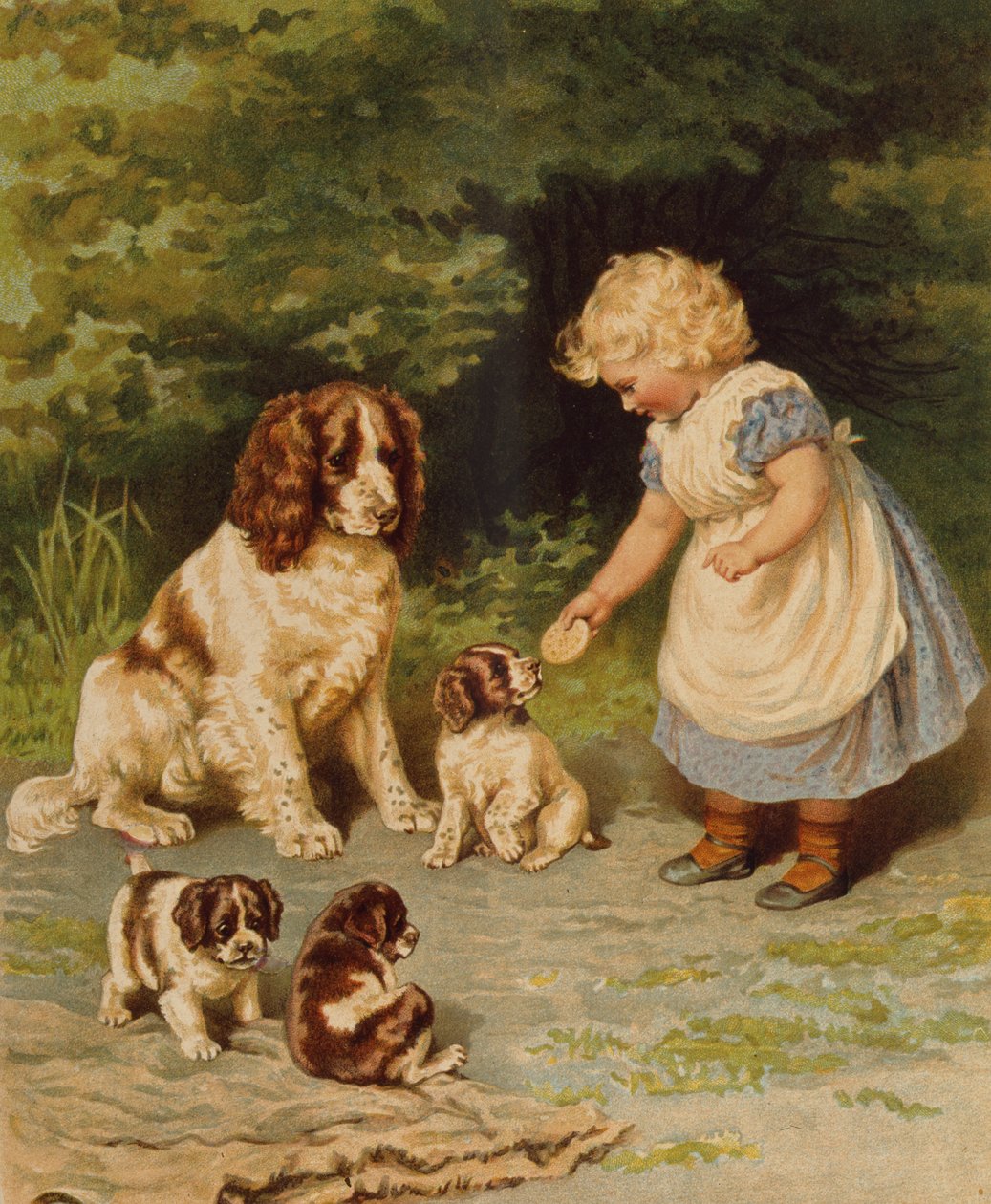 Lenas Pets, illustration fra begyndelsen af det 20. århundrede af Anonymous