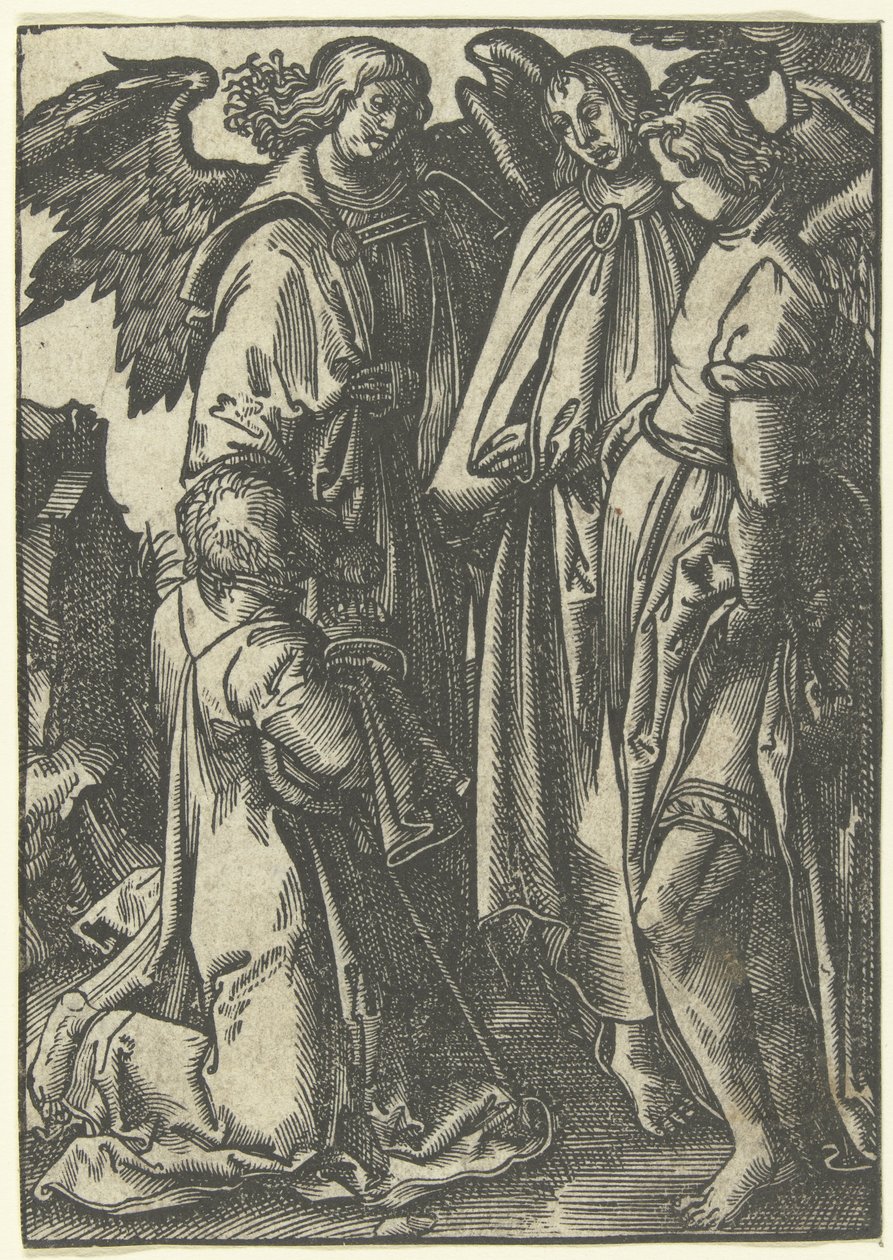 Abraham og de tre engle af Anonymous