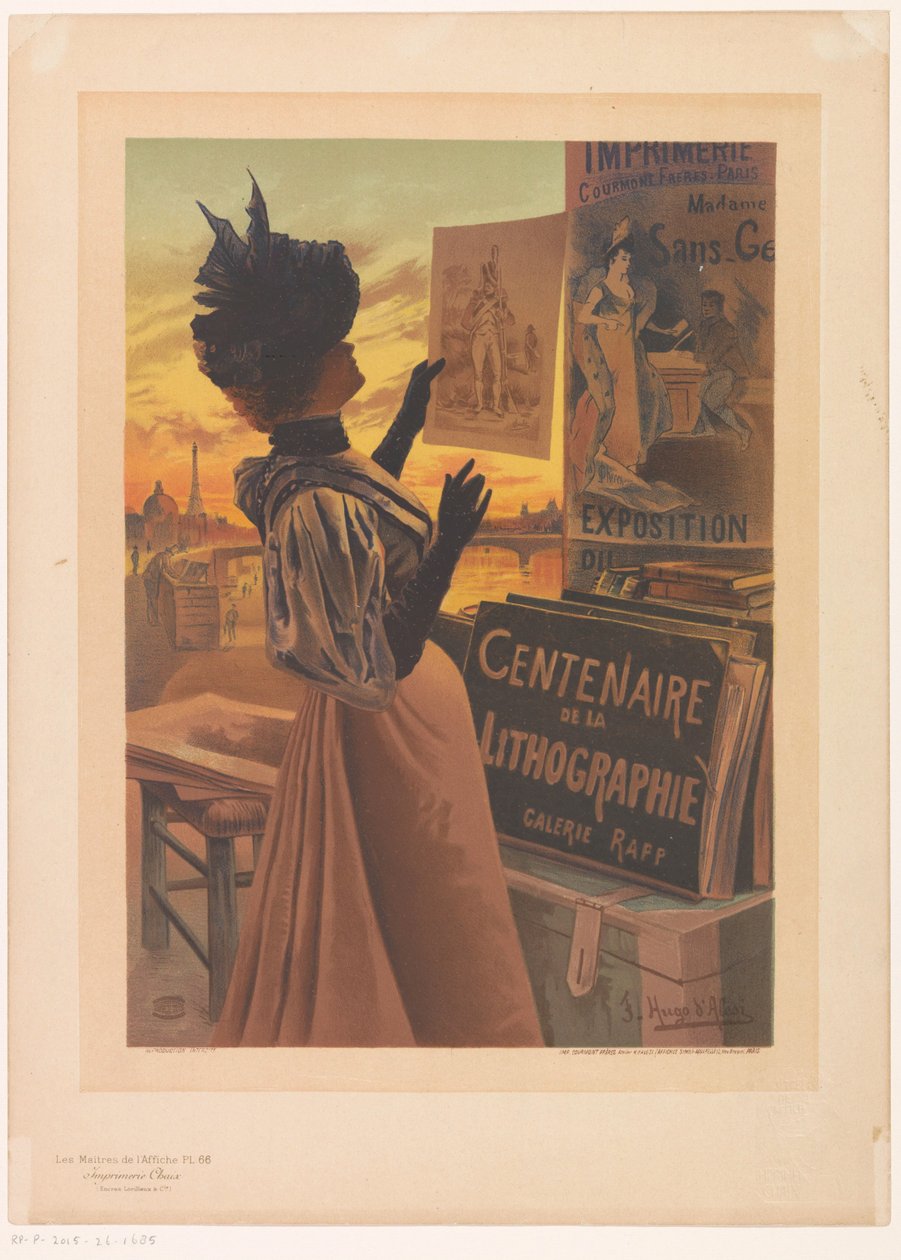 Annonce for Exposition du Centenaire de la Lithographie arrangeret af Galerie Rapp Les Maîtres de l