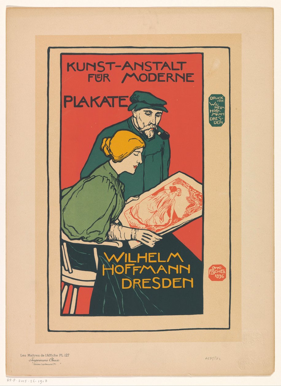 Annonce for Kunst-Anstalt für Moderne Plakate Les Maîtres de l
