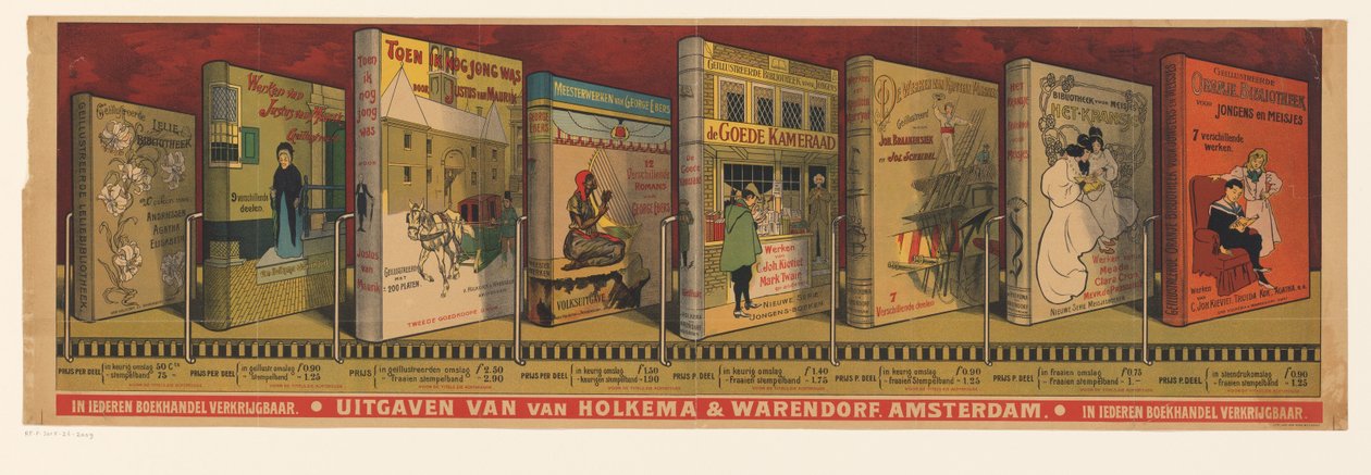 Plakat fra forlaget Holkema & Warendorf i Amsterdam af Anonymous
