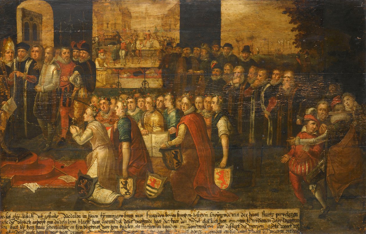 Allegori om hertugen af Albas tyranni i Holland af Anonymous