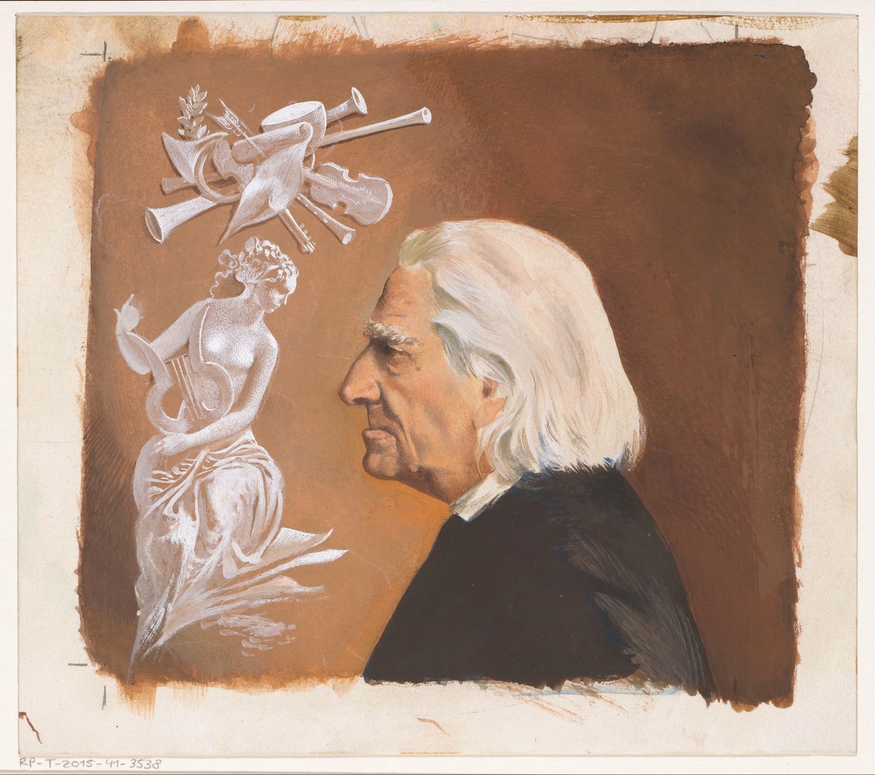 Banddesign for: Jean Rousselot, Frans Liszt. En stor komponists liv, ca. 1961 af Anonymous
