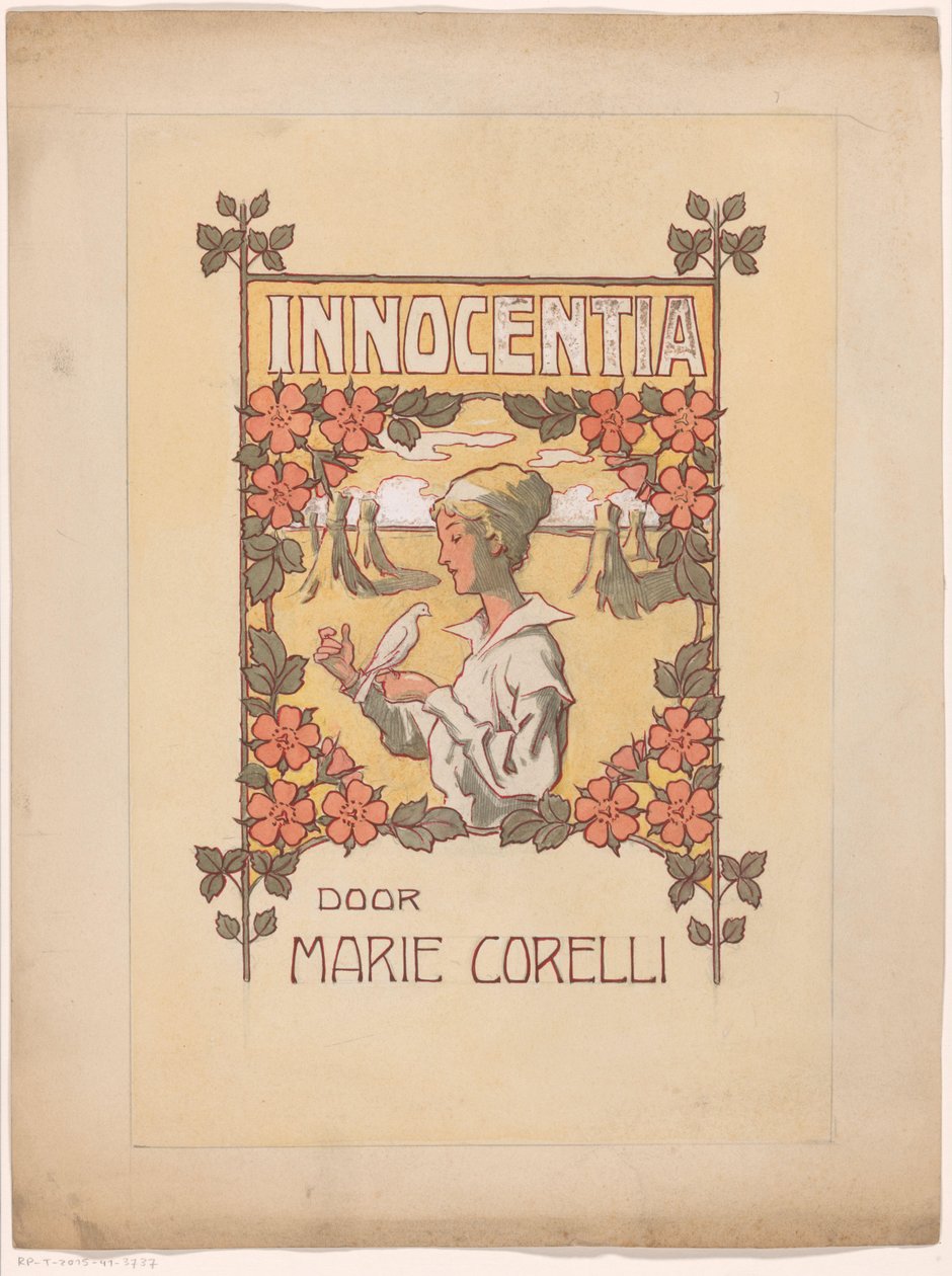 Banddesign for: Marie Corelli, Innocentia: Dream Life and Reality (Innocence), 1915 af Anonymous