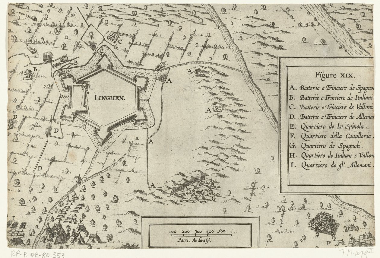 Belejring og erobring af Lingen af ​​Spinola, 1605 af Anonymous