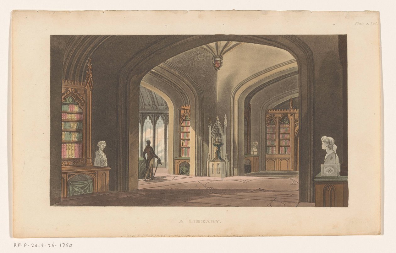 Bibliotheek Et bibliotek (titel på objekt) af Anonymous
