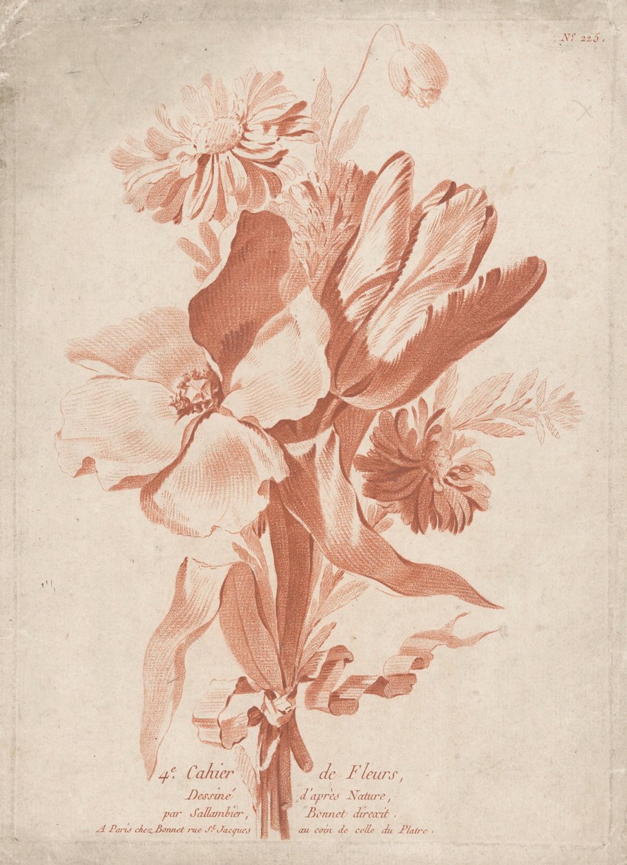 Blomster 4. Cahier de Fleurs (serietitel på objekt) af Anonymous