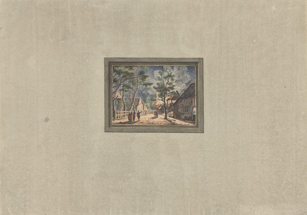 Brand ved Muiderberg, 1746 af Anonymous