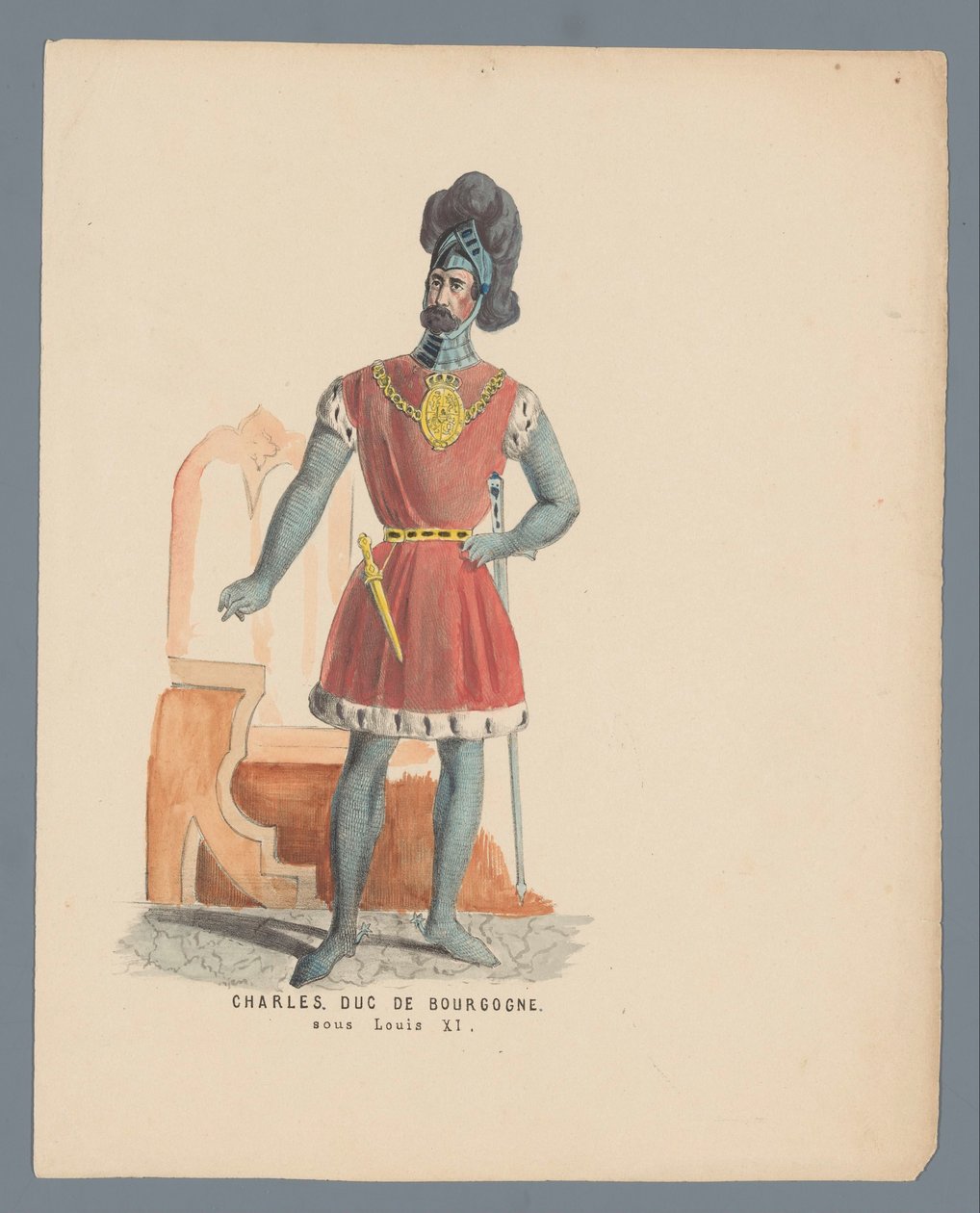 Charles. hertug af Bourgogne. under Louis XI (titel på objekt) af Anonymous
