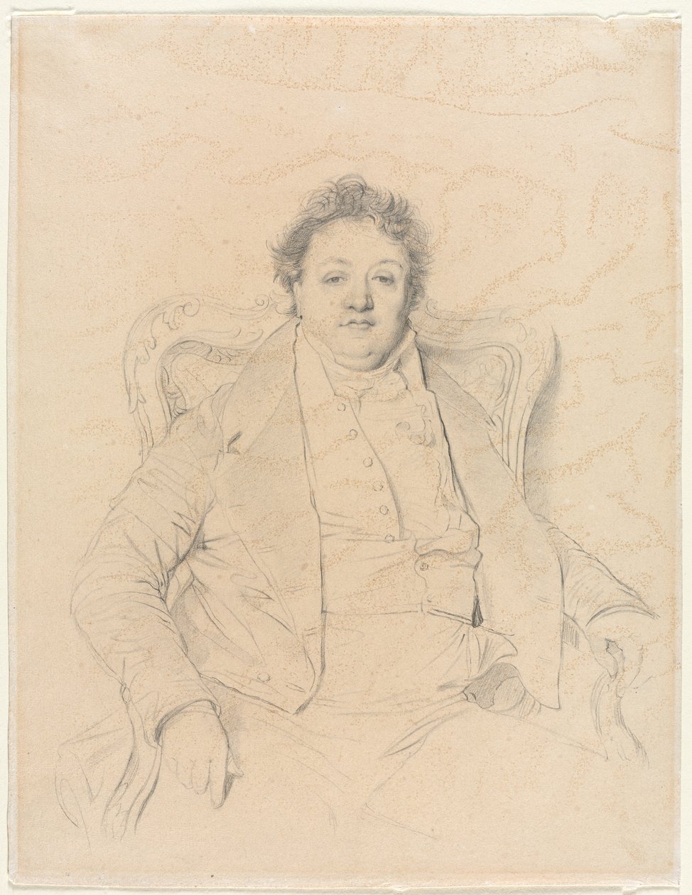 Charles Thévenin, efter Ingres af Anonymous