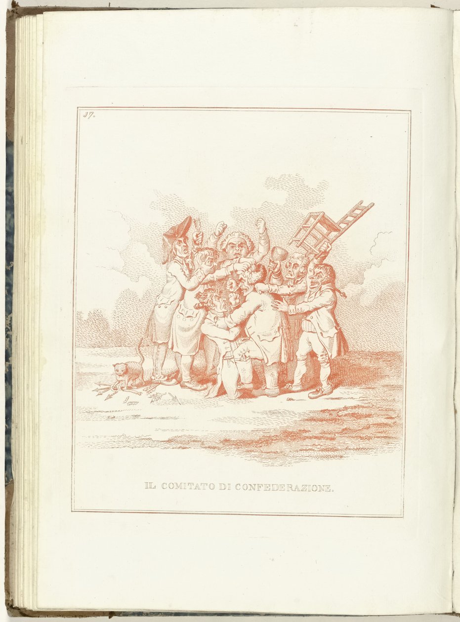 Comité van Bondgenootschap, 1795 Forbundsudvalget (titel på objekt) Hollandia Regenerata (Italiensk kopie) (serietitel) The regeneration of Holland: spechio to all regenerated people (serietitel på objekt) af Anonymous
