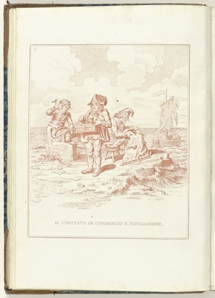 Comité van Koophandel en Zeevaart, 1795 Handels- og Navigationsudvalget (titel på objekt) Hollandia Regenerata (Italiensk kopie) (serietitel) The regeneration of Holland: spechio to all regenerated people (serietitel på objekt) af Anonymous