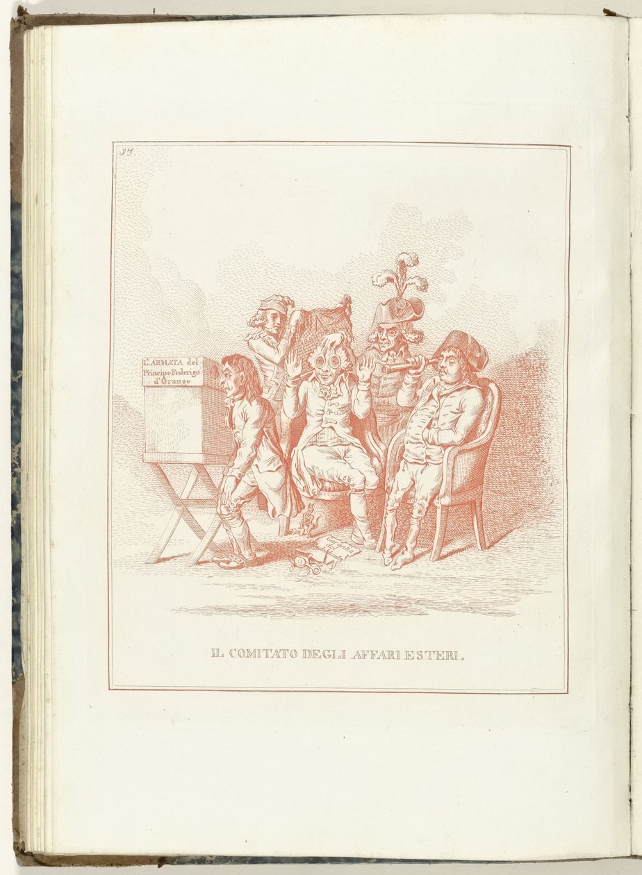 Comité voor Buitenlandse Zaken, 1795 Udenrigsudvalget (titel på objekt) Hollandia Regenerata (Italiensk kopie) (serietitel) The regeneration of Holland: spechio to all regenerated people (serietitel på objekt) af Anonymous