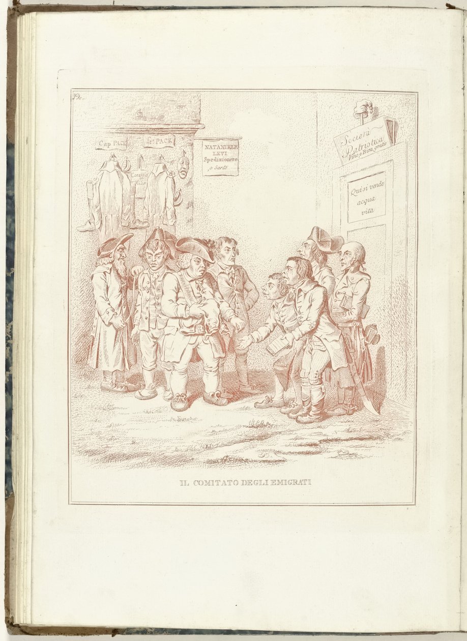 Comité voor Uitgewekenen, 1795 Emigrantkomitéen (titel på objekt) Hollandia Regenerata (Italiensk kopie) (serietitel) The regeneration of Holland: spechio to all regenerated people (serietitel på objekt) af Anonymous