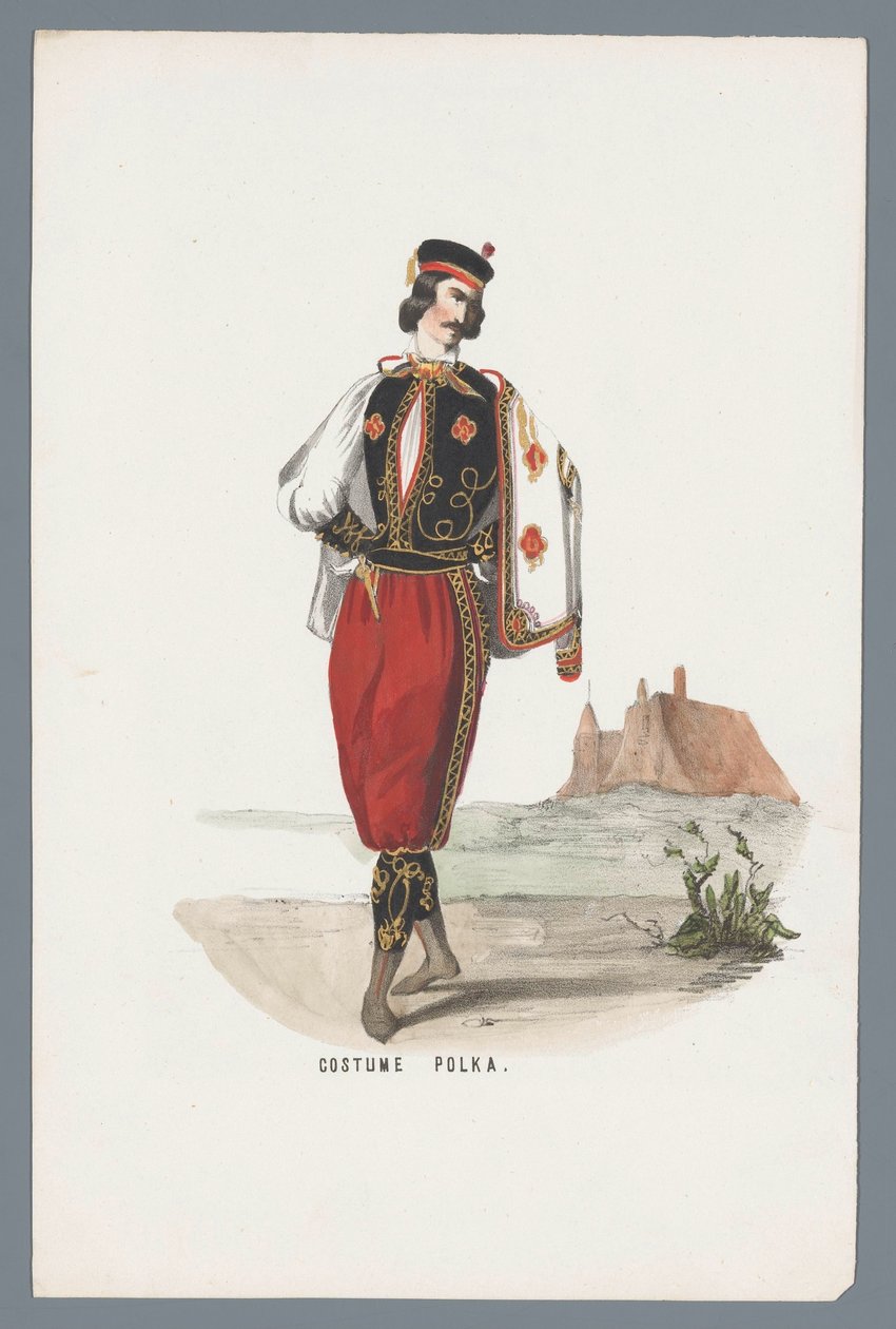 Kostume Polka (titel på objekt) af Anonymous