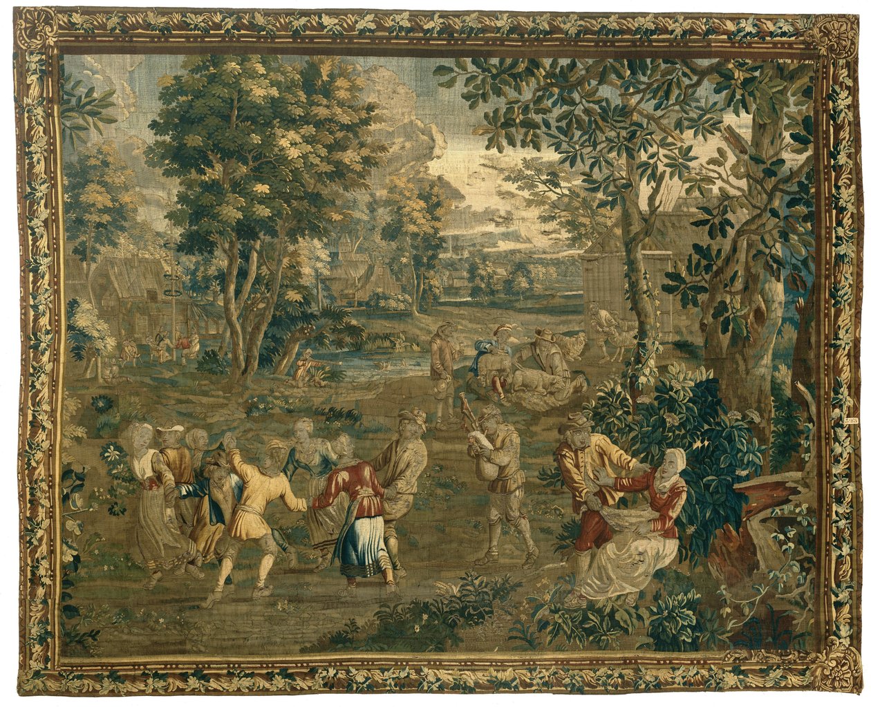 Dansende bønder og fåreklippere Folkeliv til Teniers (serietitel) af Anonymous
