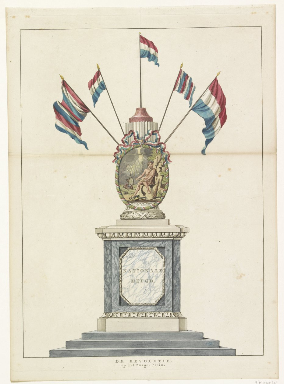 Revolutionen, dekoration på Place Royale, 1795 The Revolution, Op 