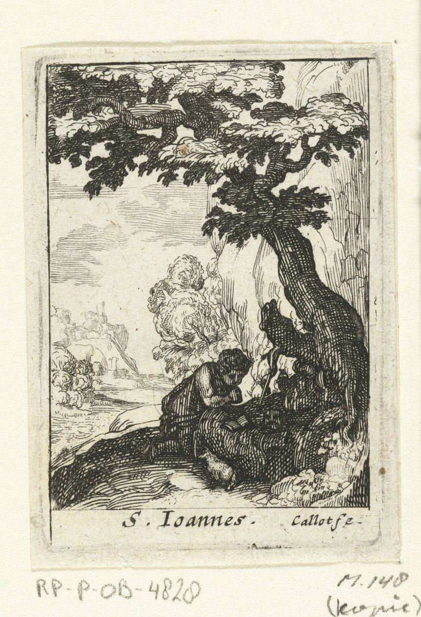 Den angrende Johannes Døberen S. Ioannes (titel på objekt) The Penitent Saints (serietitel) af Anonymous
