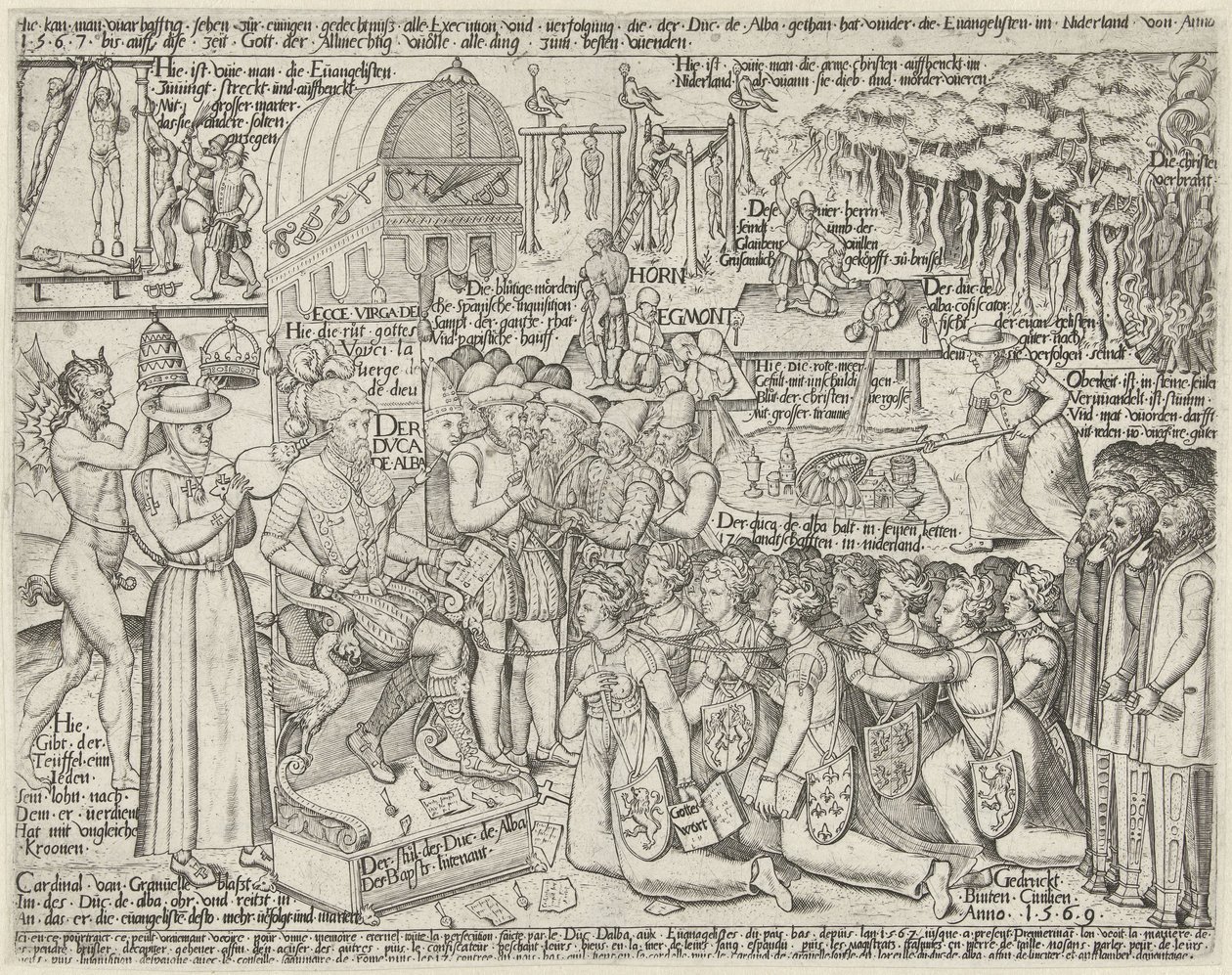 Hertugen af ​​Albas trone, 1569 af Anonymous