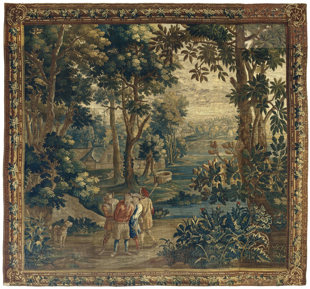 Andejægere fanger og fanger en krybskytte Folkeliv til Teniers (serietitel) af Anonymous