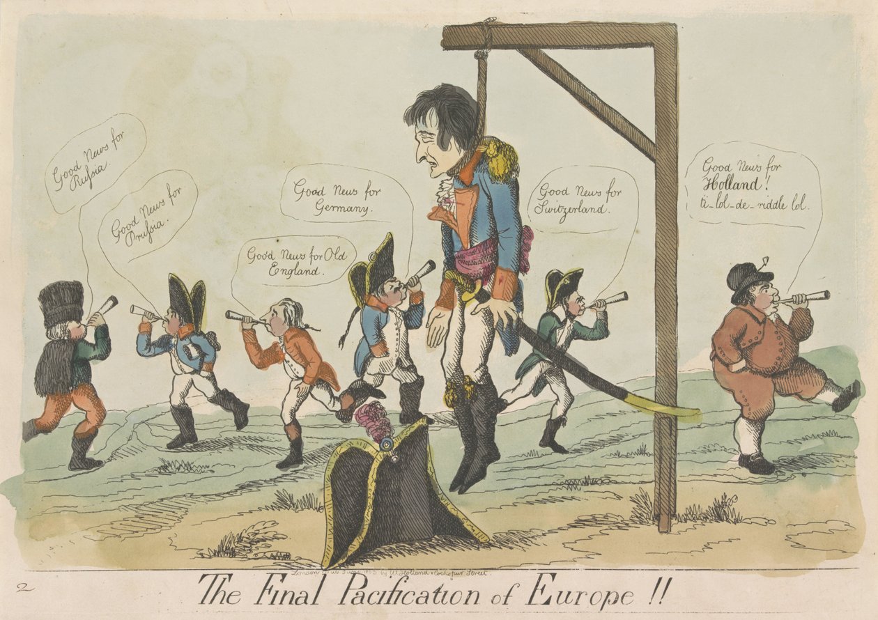 Endelig fred i Europa, 1803 Europas endelige fredfyldning!! (titel på objekt) af Anonymous