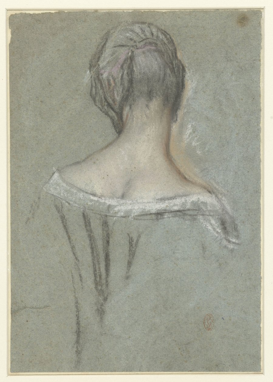 Elegant dame, bagfra af Anonymous