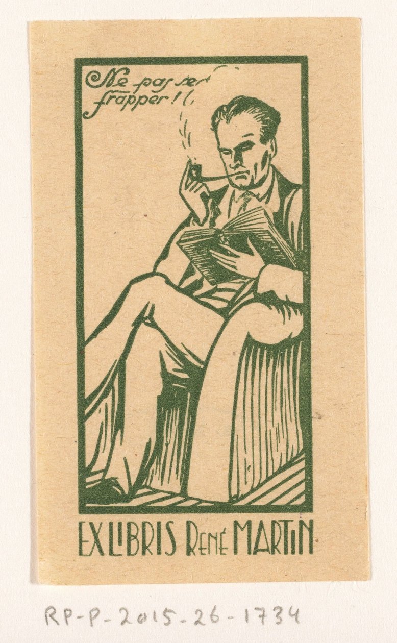 Ex libris af René Martin af Anonymous