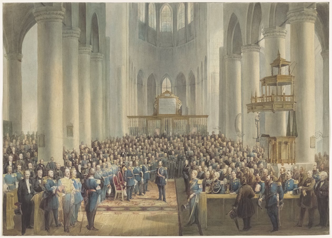 Fejring til ære for veteranerne fra 1813-1815, 1865 af Anonymous