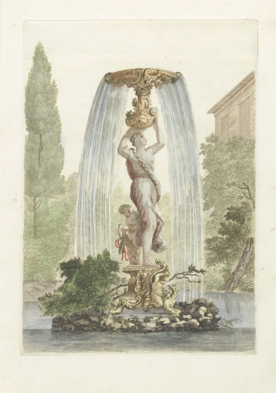 Springvand med Venus og Amor af Anonymous