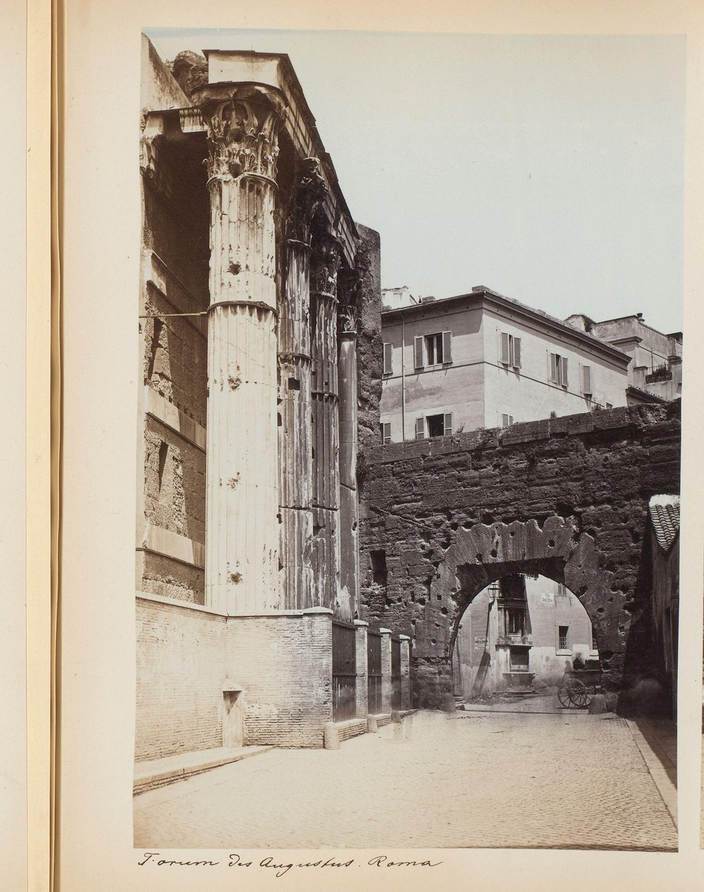Augustus Forum i Rom, Italien Augustus Forum. Roma (titel på objekt) af Anonymous