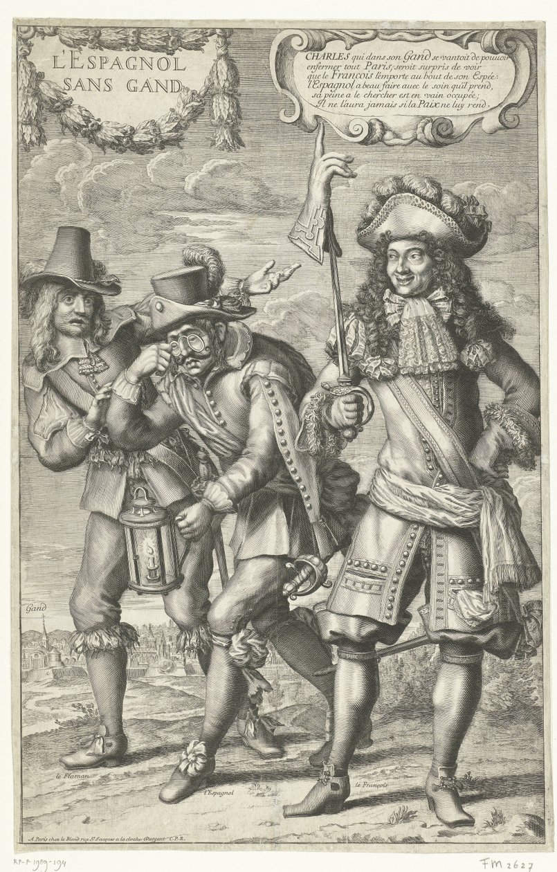 Fransk tegneserie om tabet af Gent, 1678 L