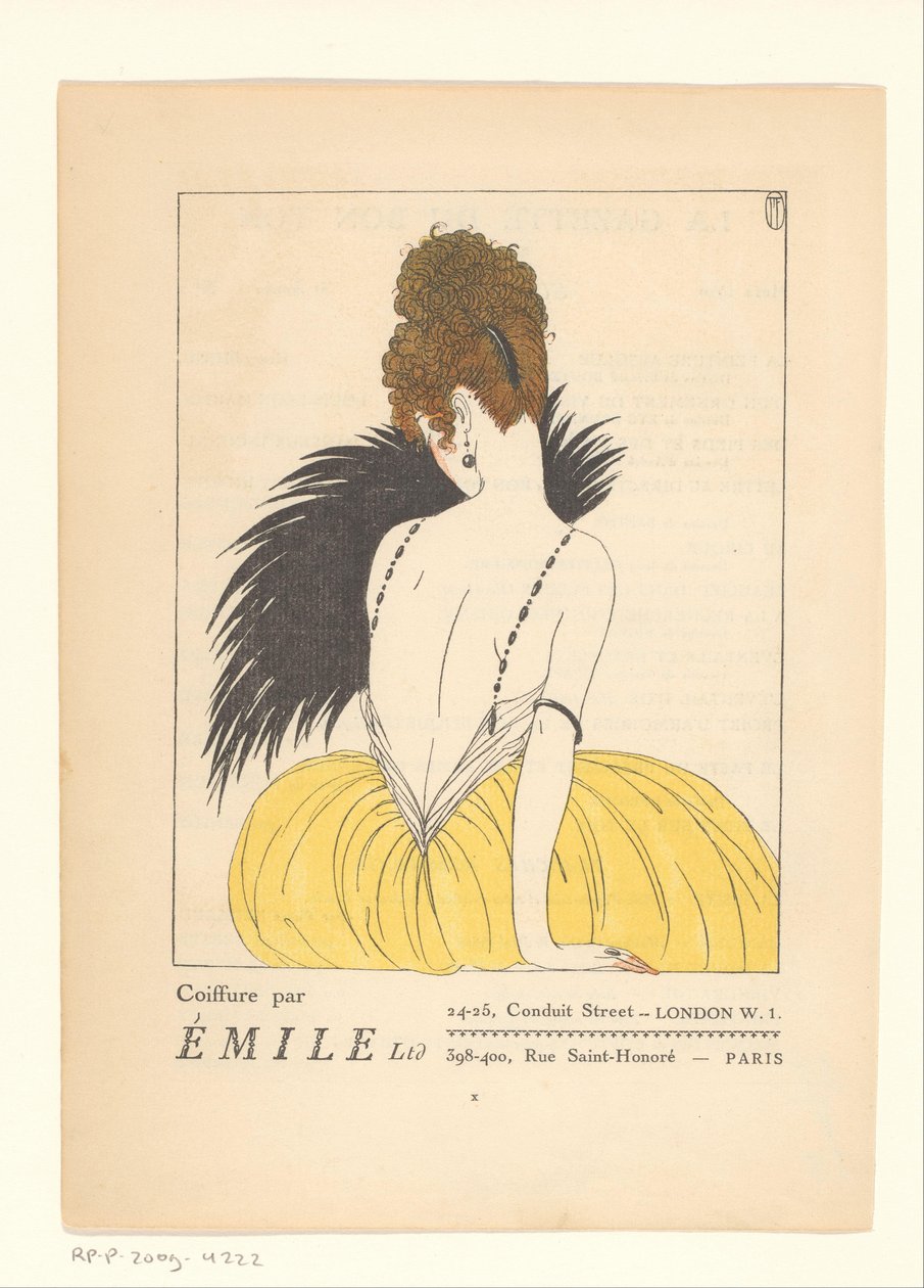 Gazette du Bon Ton, 1920 - nr. 2, X: Coiffure af Émile af Anonymous