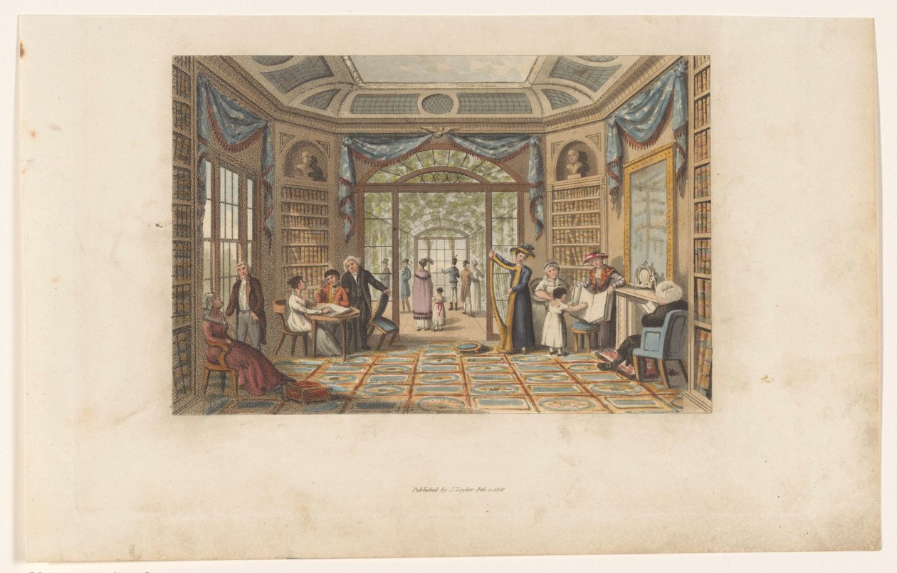 Virksomhed i et bibliotek af Anonymous