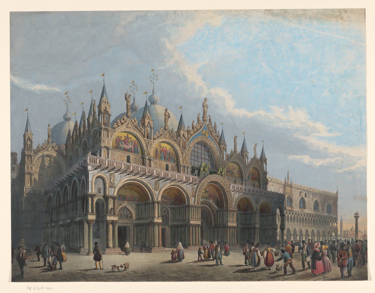 Udsigt over San Marco-basilikaen af Anonymous