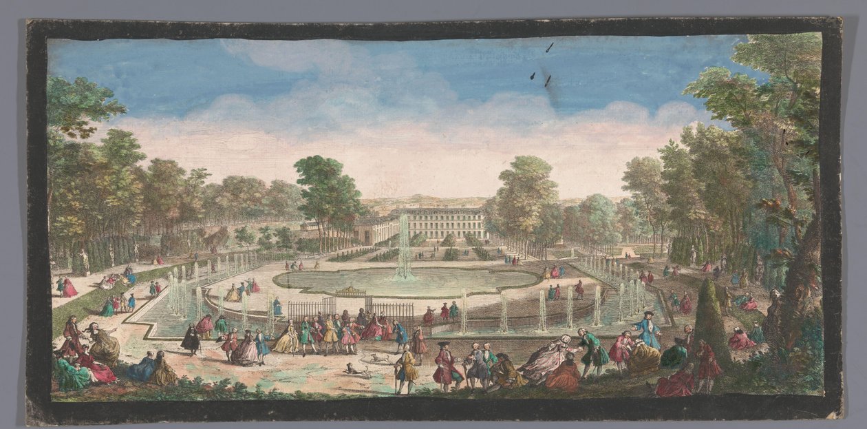 Se på de Orangerie af Château de Saint-Cloud Udsigt over Chateau de St. Cloud fra Orangeriets side (titel på objektet) af Anonymous