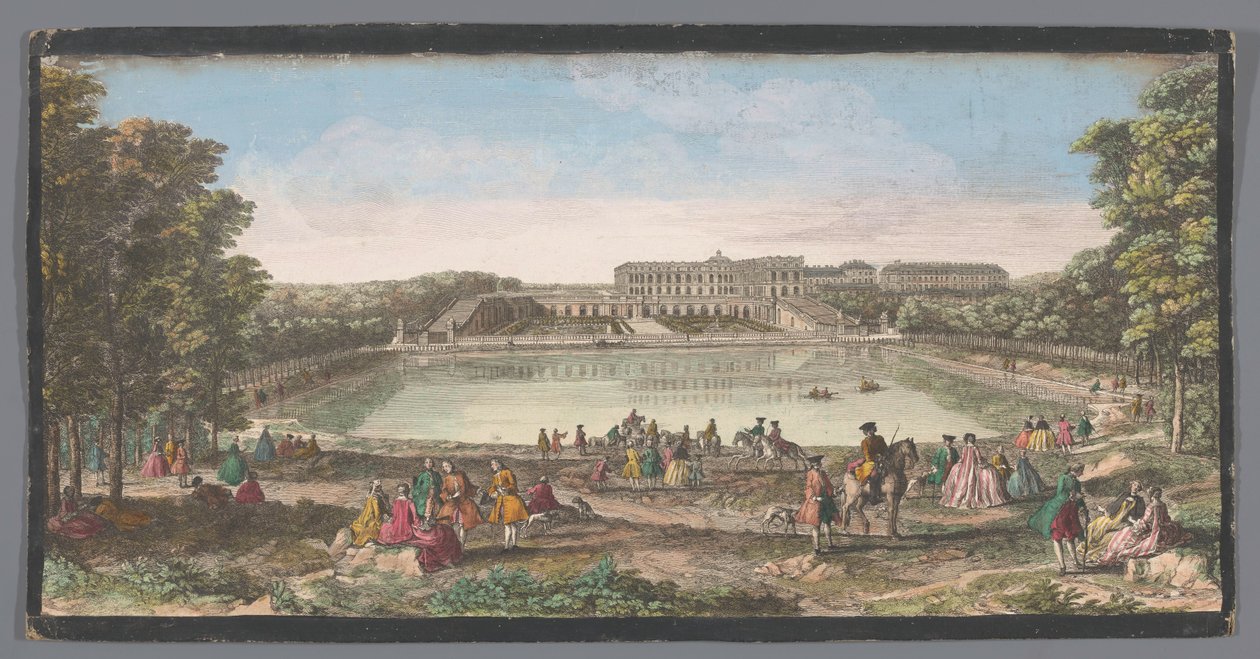 Udsigt over Orangeriet i Versailles-slottet Vüe ​​​​du Château de Versailles du côté de l