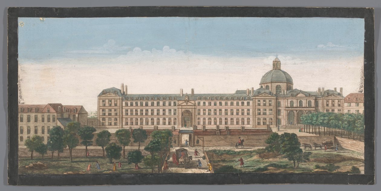 Udsigt over Hôpital de la Salpêtrière i Paris Vue de l