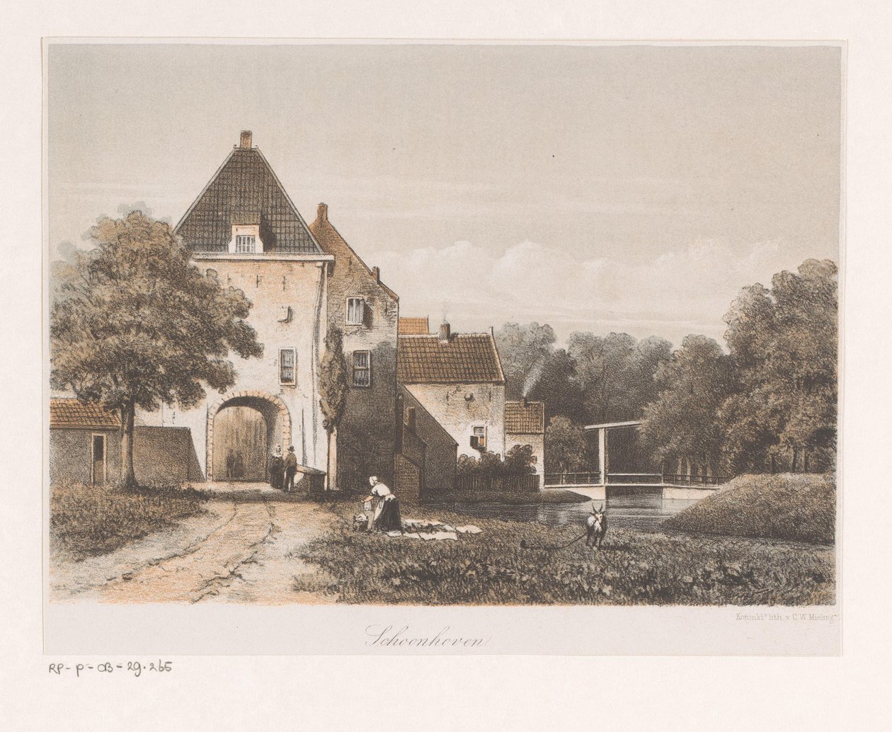 Udsigt over Schoonhovens byport Schoonhoven (titel på objekt) af Anonymous