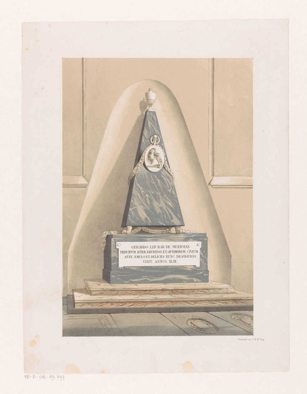 Gerard Meermans begravelsesmonument af Anonymous