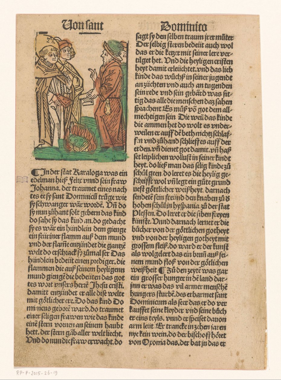 Saint Dominic og afbrændingen af ​​kætterske bøger af Anonymous
