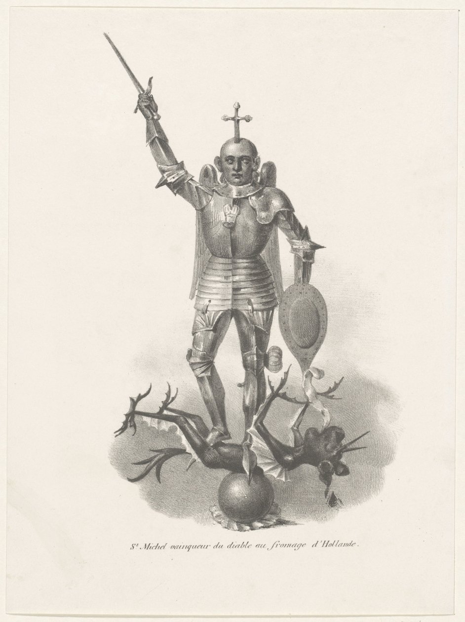 Sankt Michael erobrer djævelen med hollandsk ost, 1830 St. Michel vainqueur du diable au fromage d