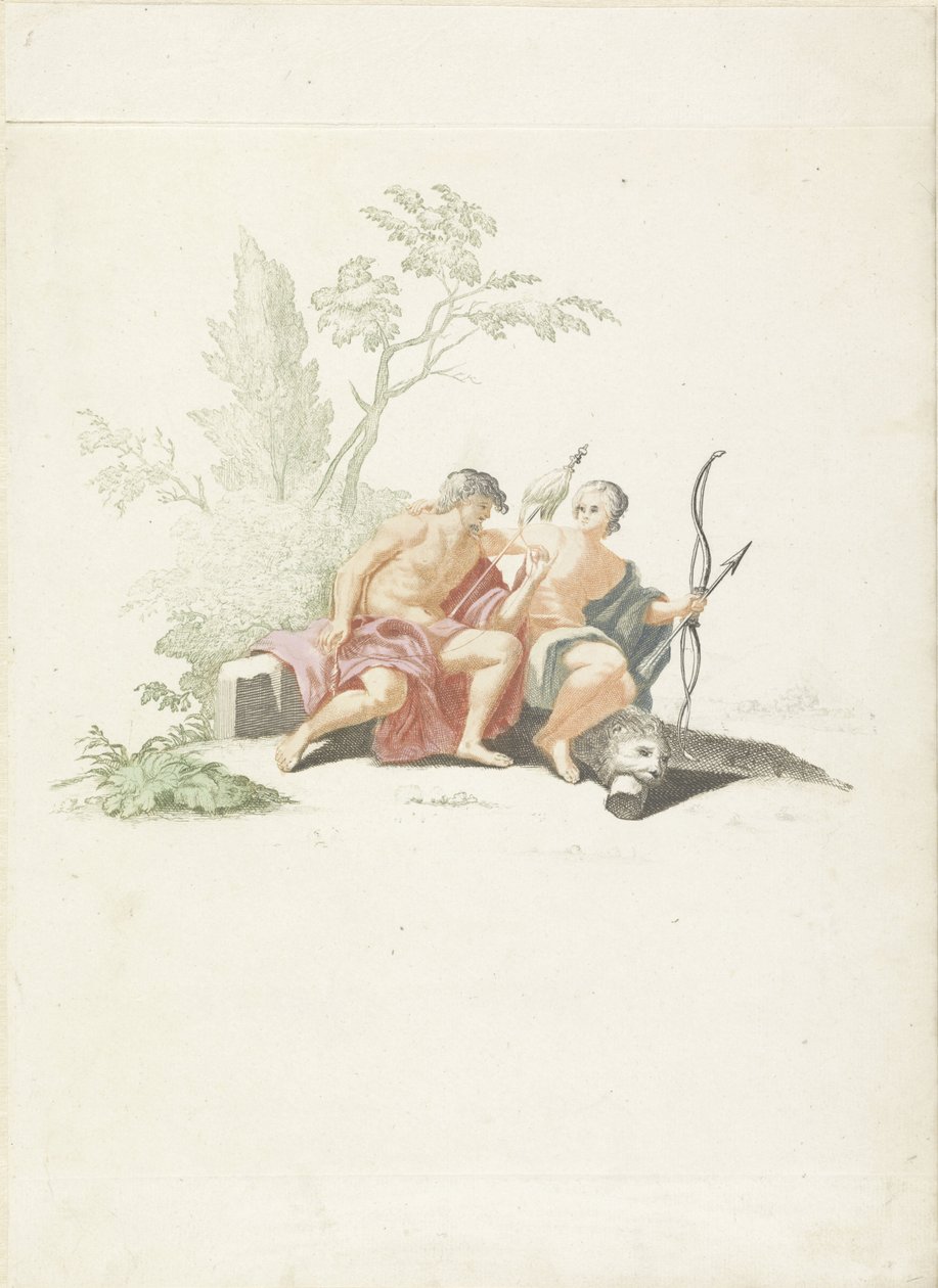Hercules i Omphale af Anonymous